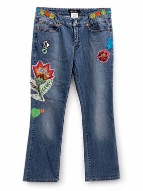 Marc Cain Embellished Denim Jeans 🌼✨